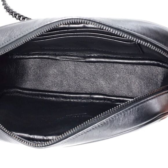 Saint Laurent Lou Camera Bag Matelasse Chevron Leather Mini Black - Picture 5 of 6